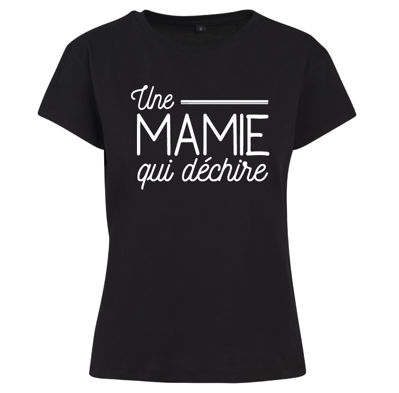 T-shirt femme Une mamie qui déchire