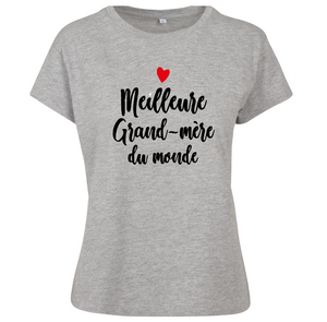 T-shirt femme Meilleure grand-mère du monde