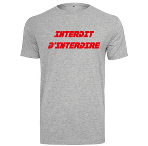 T-shirt homme Interdit d'interdire