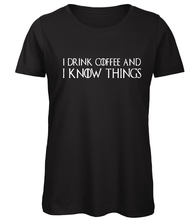 Charger l&#39;image dans la galerie, T-shirt I drink coffee - Game of Thrones