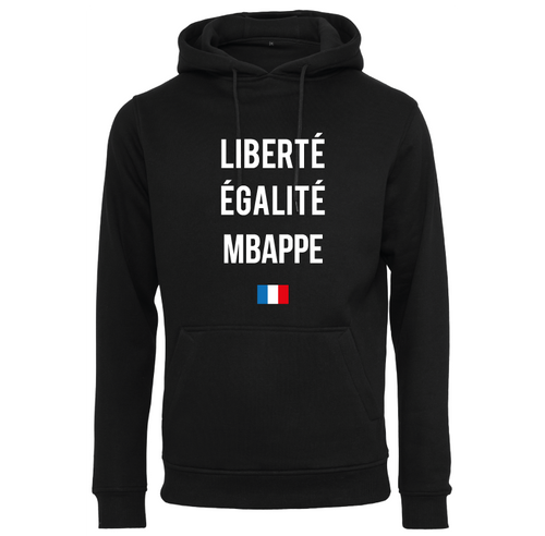 Sweat à capuche homme Liberté Égalité Mbappe