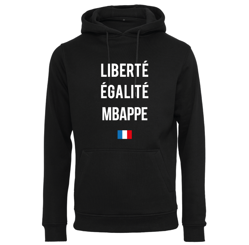 Sweat à capuche homme Liberté Égalité Mbappe