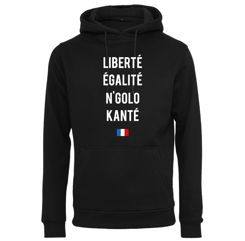 Sweat à capuche homme Liberté Égalité N'golo Kante