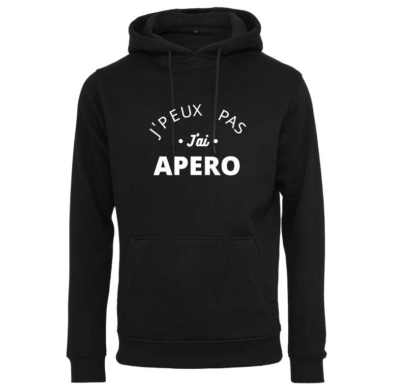 Sweat à capuche homme J'peux pas j'ai apéro