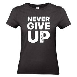 T-shirt Never Give Up noir