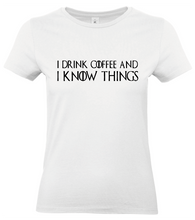 Charger l&#39;image dans la galerie, T-shirt I drink coffee - Game of Thrones