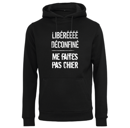 Sweat à capuche homme Libéré déconfiné..