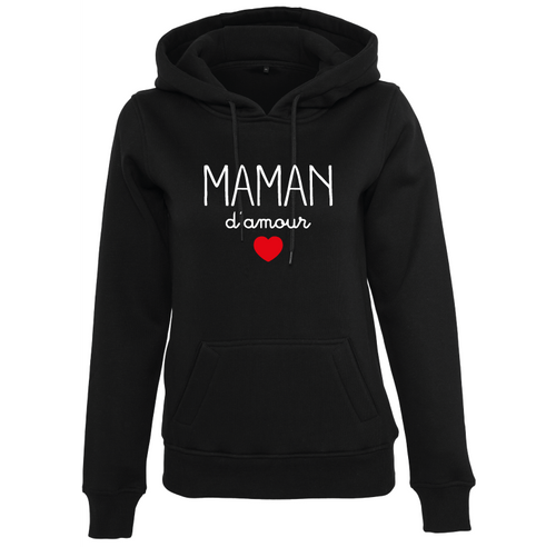 Sweat à capuche femme Maman d'amour