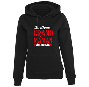 Sweat à capuche femme Meilleure grand maman du monde