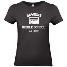 Charger l&#39;image dans la galerie, T-shirt femme Hawkins Middle School - Stranger things