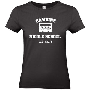 T-shirt femme Hawkins Middle School - Stranger things