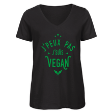 Charger l&#39;image dans la galerie, T-shirt &quot;Je peux pas je suis vegan&quot; - Choisissez votre modèle