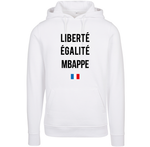 Sweat à capuche homme Liberté Égalité Mbappe