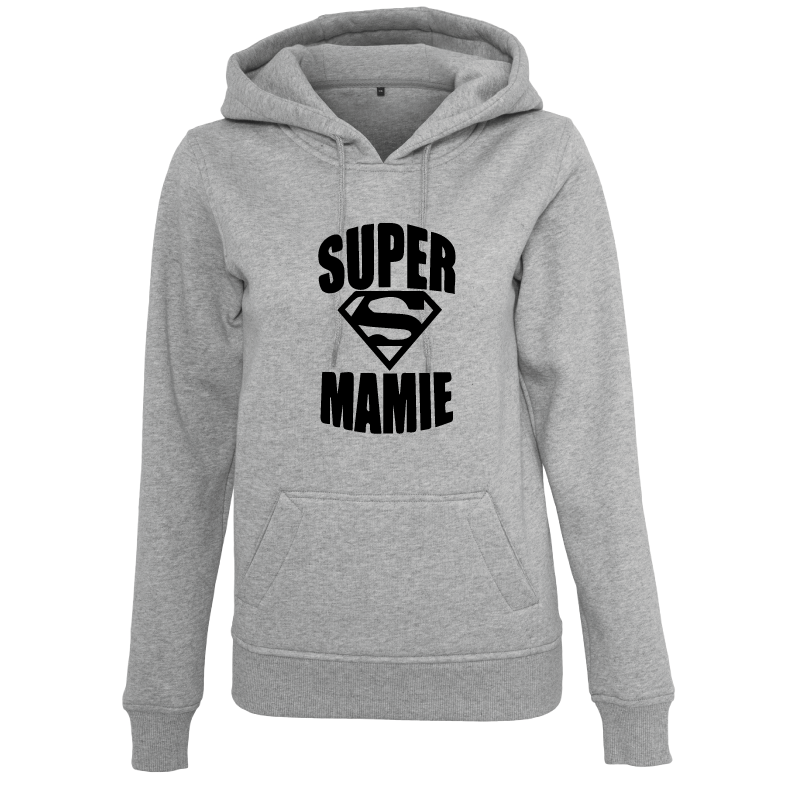 Sweat à capuche femme Super Mamie