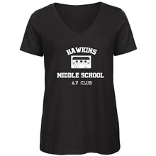 Charger l&#39;image dans la galerie, T-shirt femme Hawkins Middle School - Stranger things