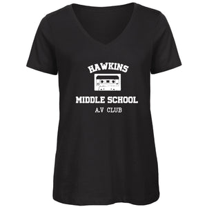 T-shirt femme Hawkins Middle School - Stranger things