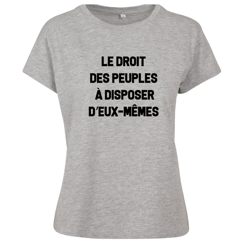 T-shirt femme Droit des peuples