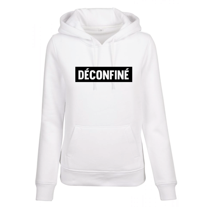 Sweat à capuche femme DÉCONFINÉ