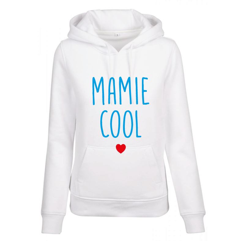 Sweat à capuche femme Mamie cool