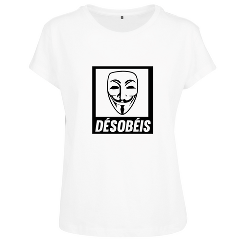 T-shirt femme Anonymous Désobéis