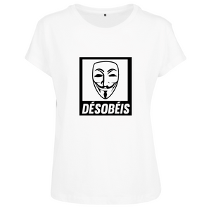 T-shirt femme Anonymous Désobéis