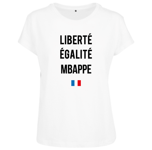 T-shirt femme Liberté Égalité Mbappe