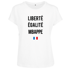 T-shirt femme Liberté Égalité Mbappe