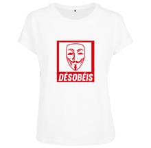 Charger l&#39;image dans la galerie, T-shirt femme Anonymous Désobéis