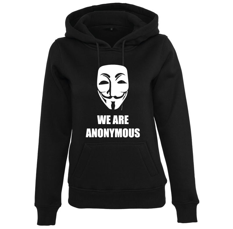 Sweat à capuche femme We are Anonymous