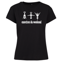 Charger l&#39;image dans la galerie, T-shirt femme Exercices du week-end