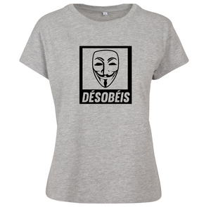 T-shirt femme Anonymous Désobéis