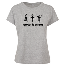 Charger l&#39;image dans la galerie, T-shirt femme Exercices du week-end