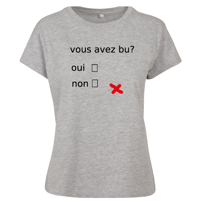 T-shirt femme Vous avez bu?