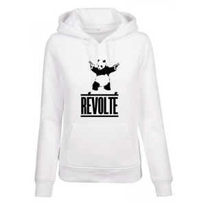 Sweat à capuche femme Panda révolté