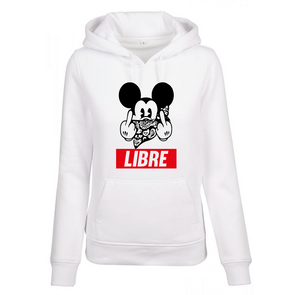 Sweat à capuche femme Libre Mickey