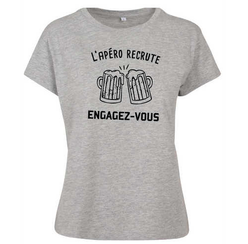 T-shirt femme L'apéro recrute