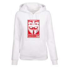 Charger l&#39;image dans la galerie, Sweat à capuche femme Anonymous Disobey