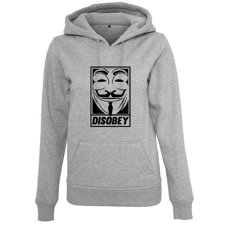 Sweat à capuche femme Anonymous Disobey