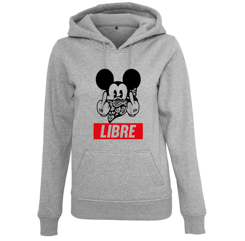 Sweat à capuche femme Libre Mickey