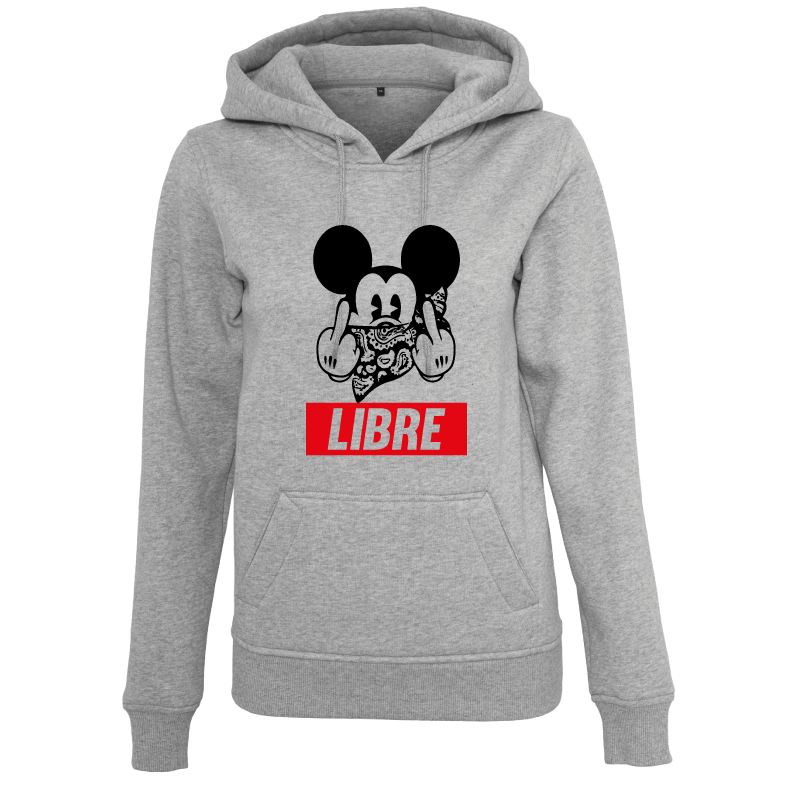 Sweat à capuche femme Libre Mickey