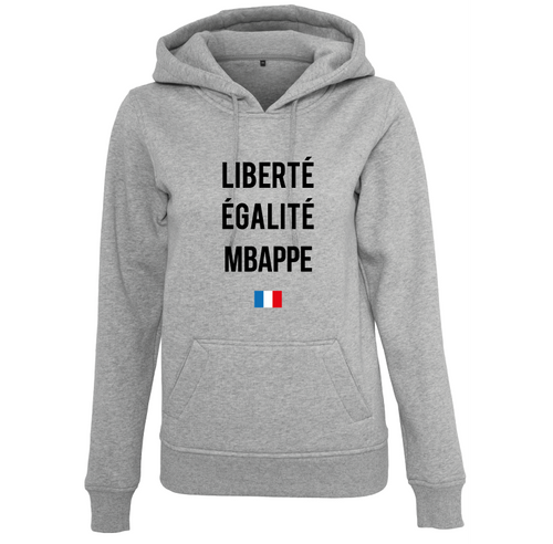 Sweat à capuche femme Liberté Égalité Mbappe