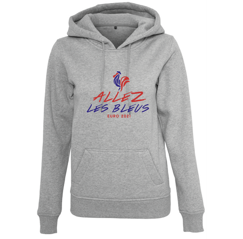 Sweat à capuche femme Allez les bleus