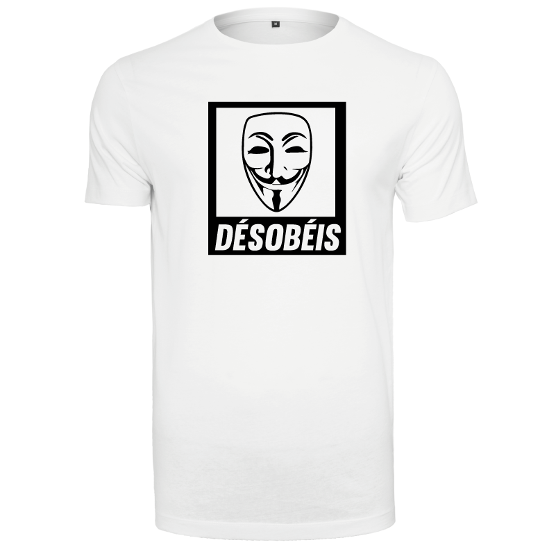 T-shirt homme Anonymous Désobéis