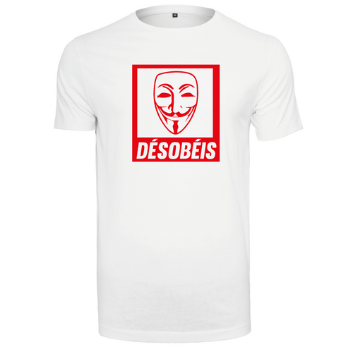 T-shirt homme Anonymous Désobéis