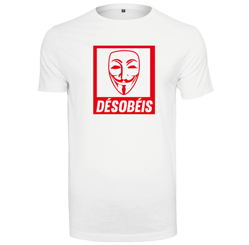 T-shirt homme Anonymous Désobéis